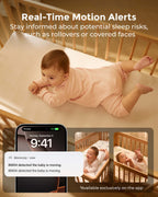 Momcozy – Monitor Inteligjent për Bebe BM04 me Ekran 5″, Modalitet të Dyfishtë dhe 2 Kamera