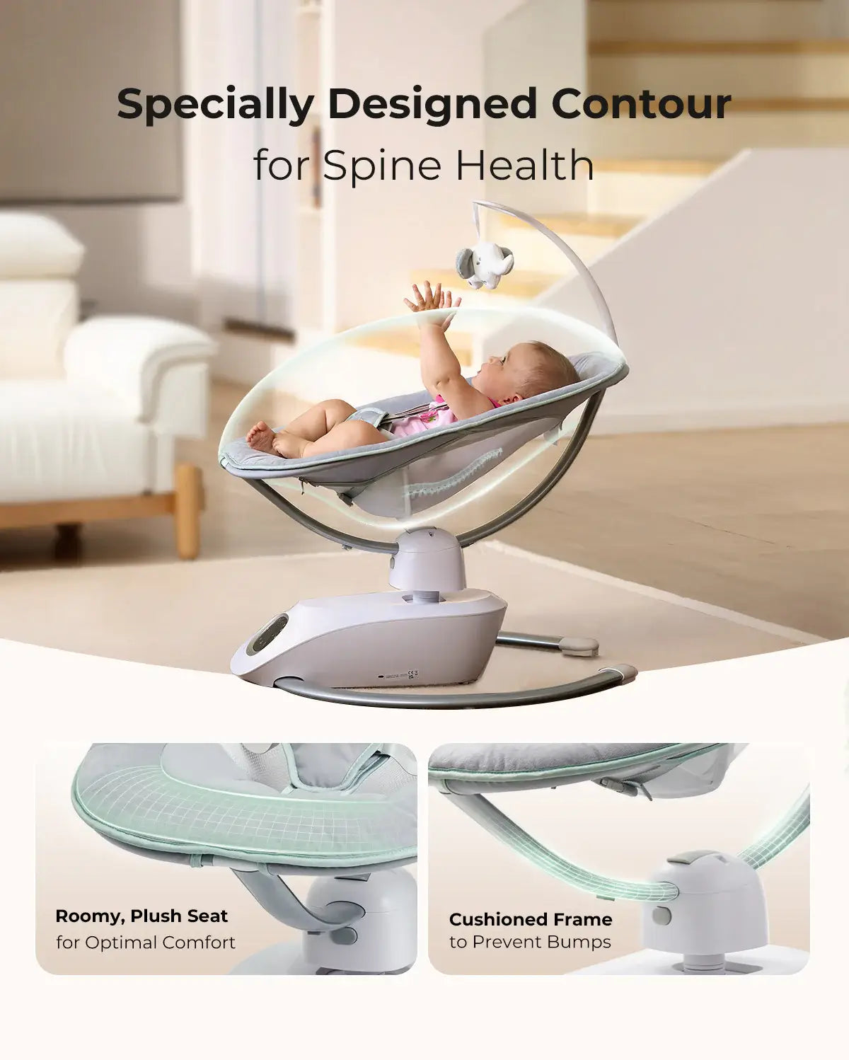 Momcozy – CocoSway Relax Elektrik për Bebe