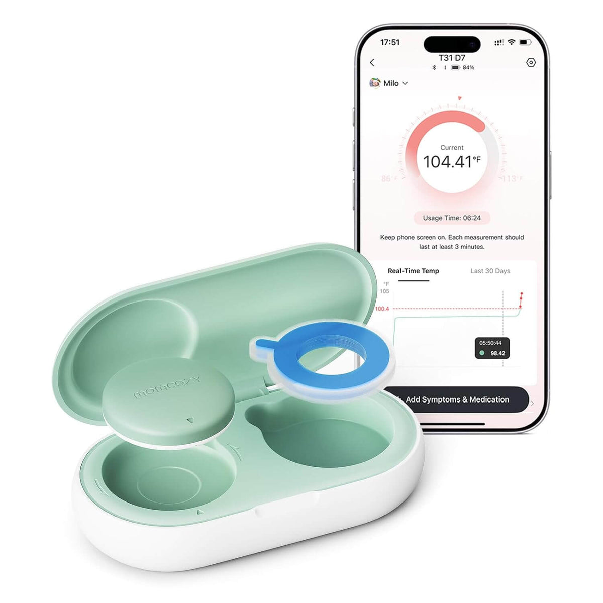 Momcozy – Termometër Inteligjent i Vesh-shëm për Bebe