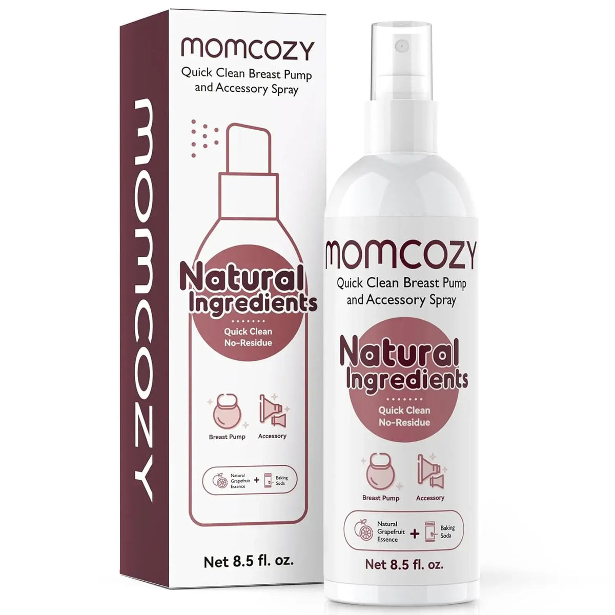 Momcozy – Spray Quick Clean për Pastrimin e Pompës së Gjirit dhe Aksesorëve