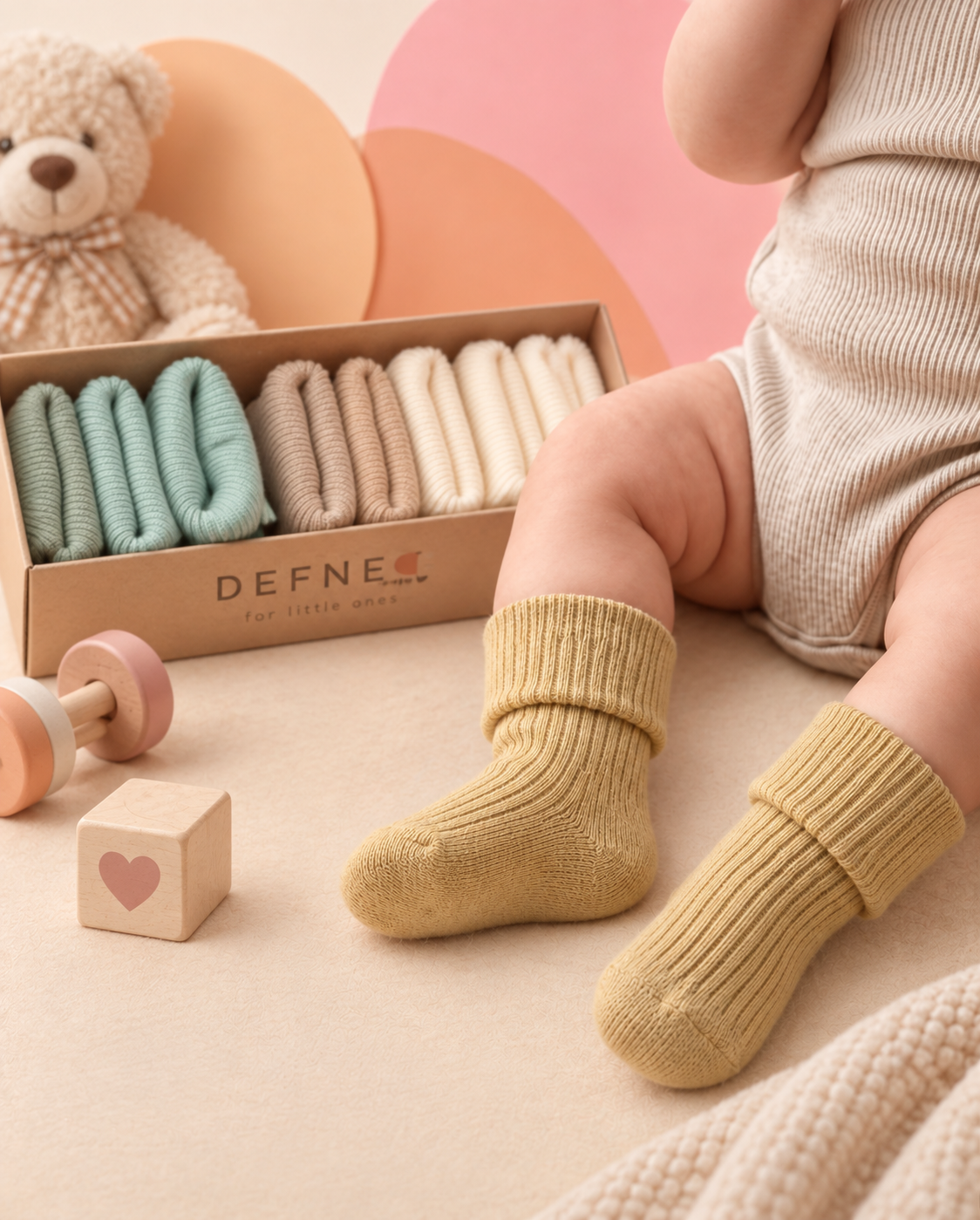 Set me 6 palë çorape 0-6M