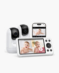 Momcozy – Monitor Inteligjent për Bebe BM04 me Ekran 5″, Modalitet të Dyfishtë dhe 2 Kamera