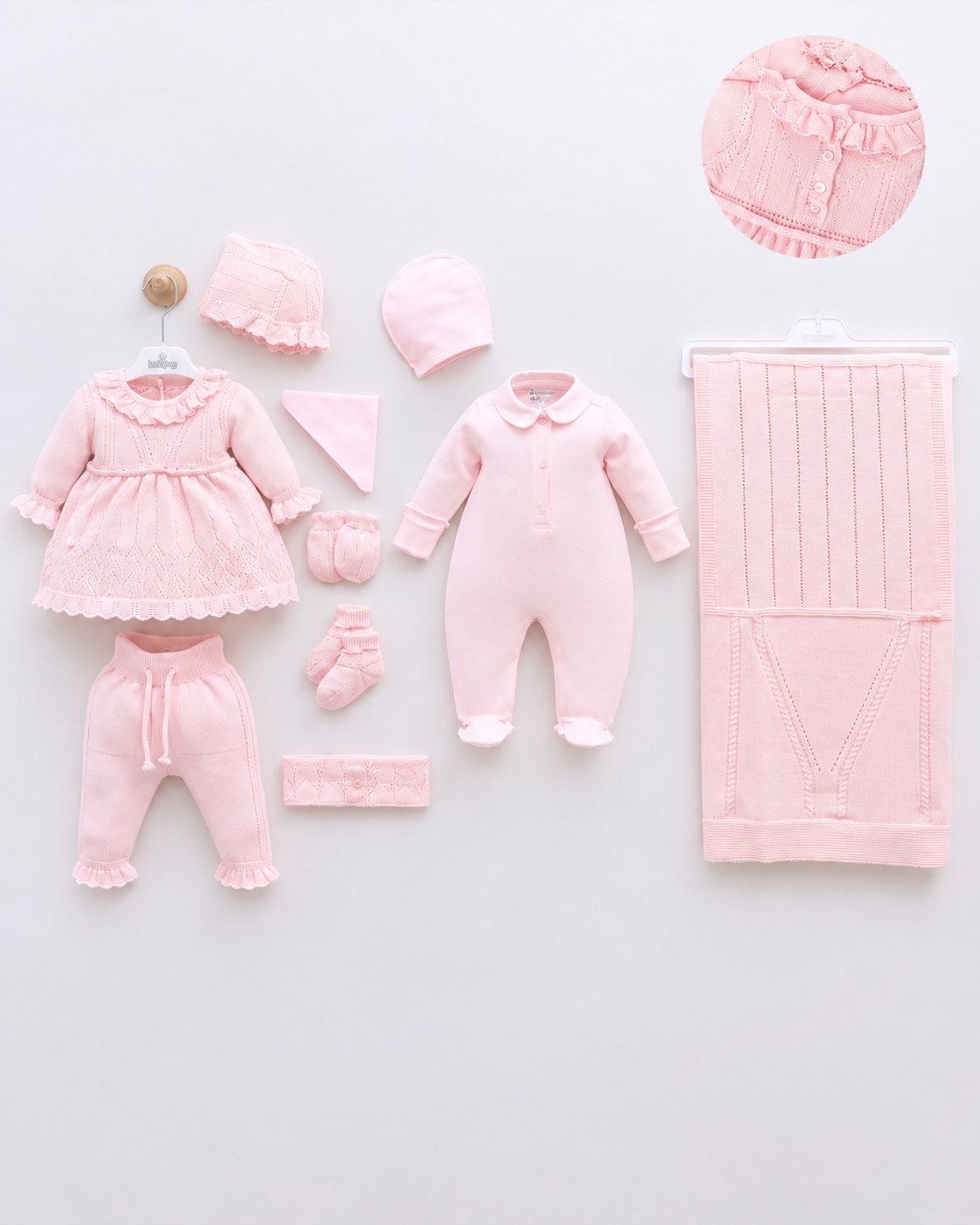 Set 8 Pjesë për Bebe të Porsalindur