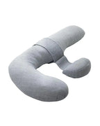 Momcozy – Jastëk Shtatzënie në Formë F me Mbulesë Air Mesh Layer Gri