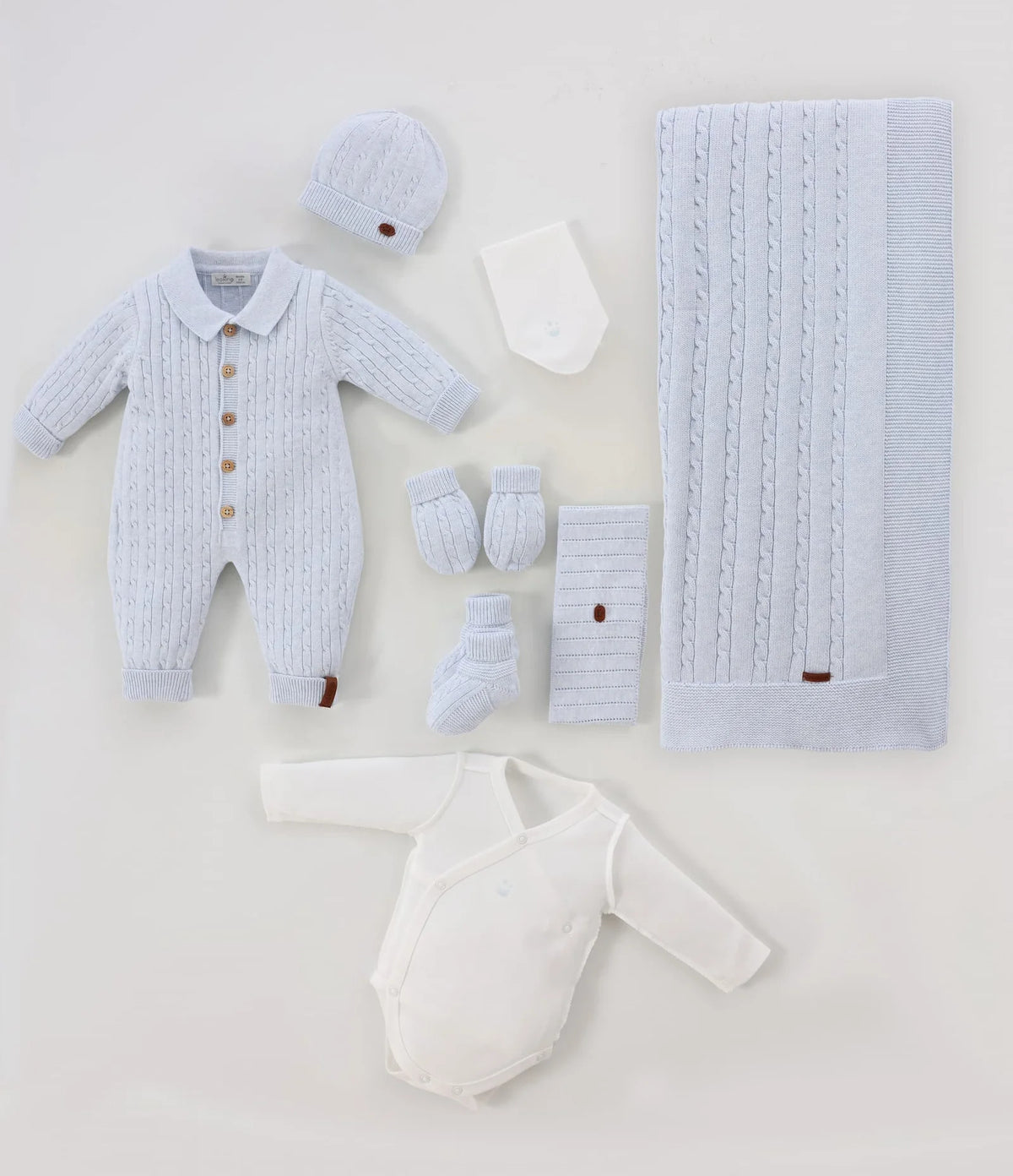Set 8 Pjesë për Djem të Porsalindur – Blu