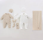 Set 8 Pjesë për Djem të Porsalindur – Bezhë