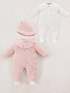 Set 3 Pjesë Romper për Vajza-Paliçetë