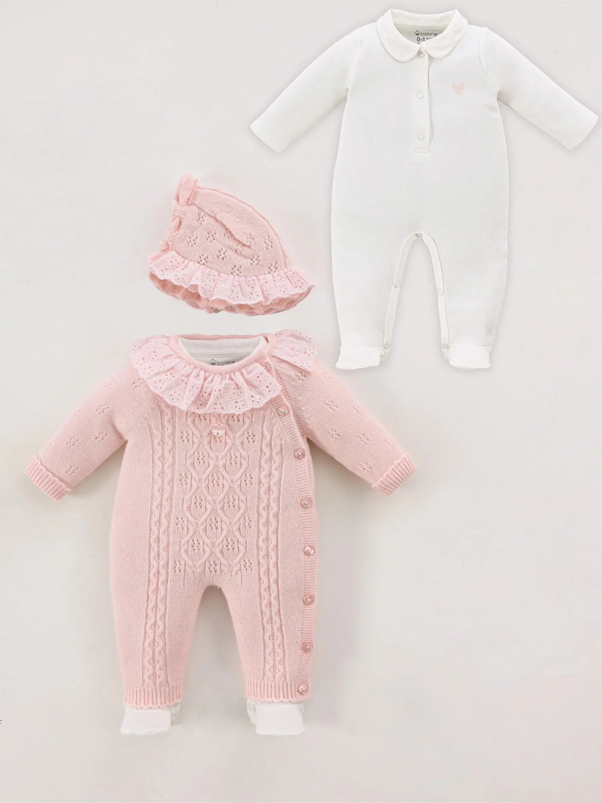 Set 3 Pjesë Romper për Vajza-Paliçetë