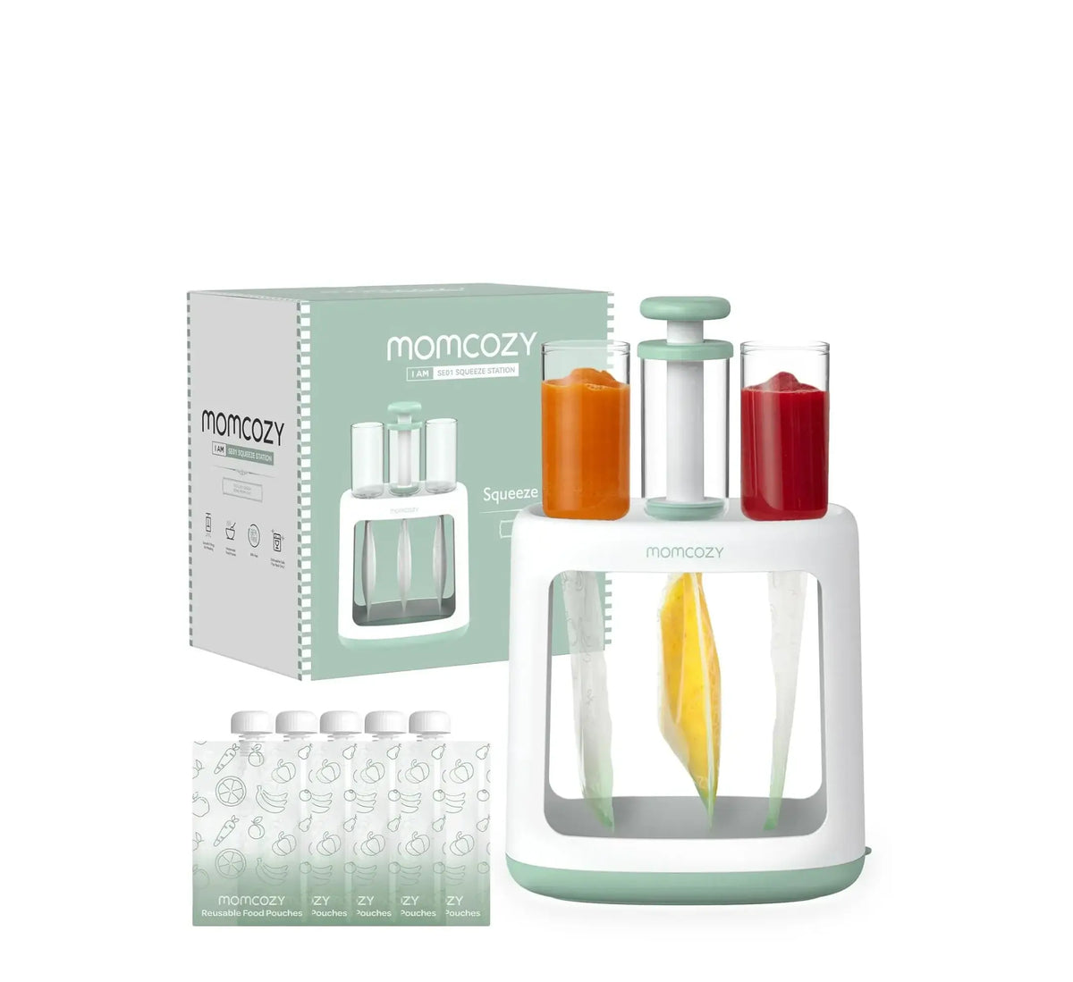 Momcozy – Përgatitës Ushqimi për Bebe dhe Ruajtje të Pureve