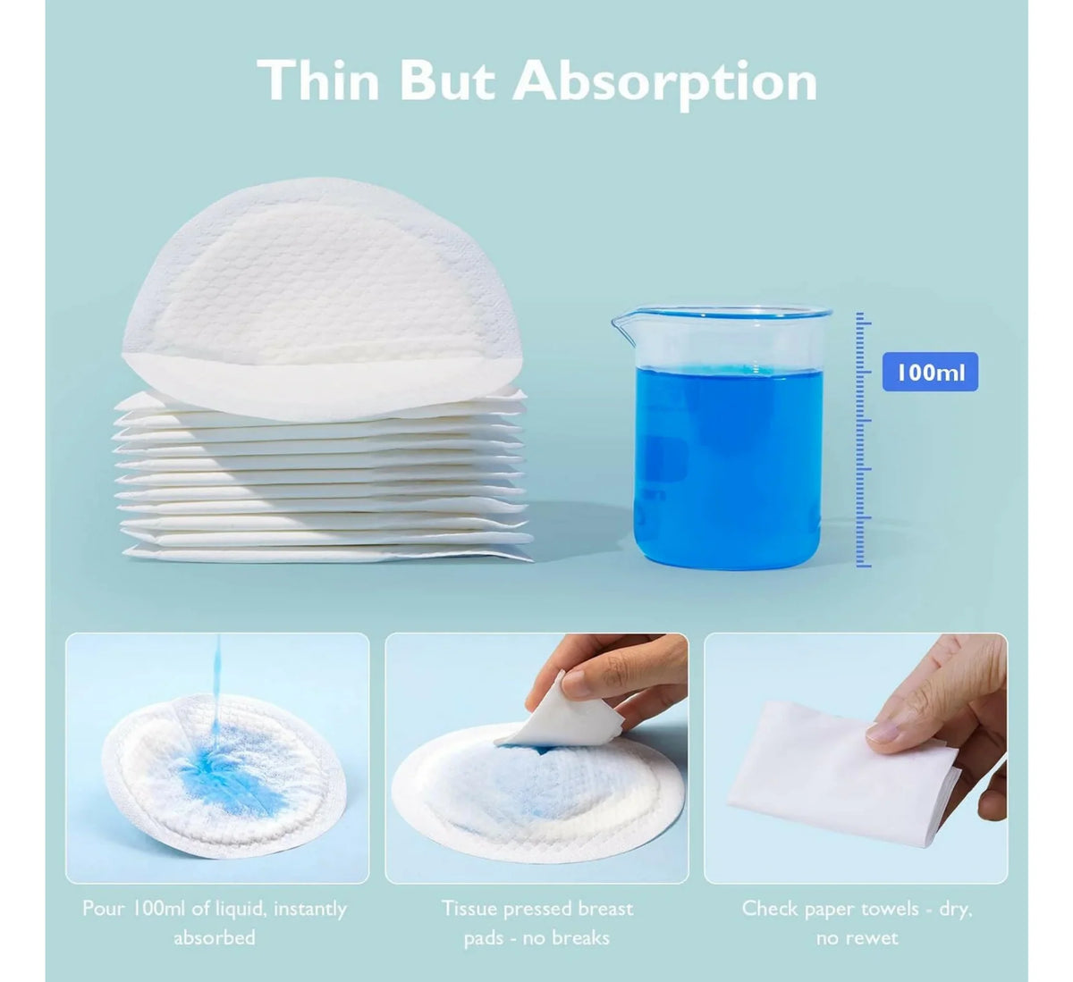 Momcozy – Mbrojtëse Ultra të Holla Njëpërdorimshme për Gjidhënie (120 Copë)
