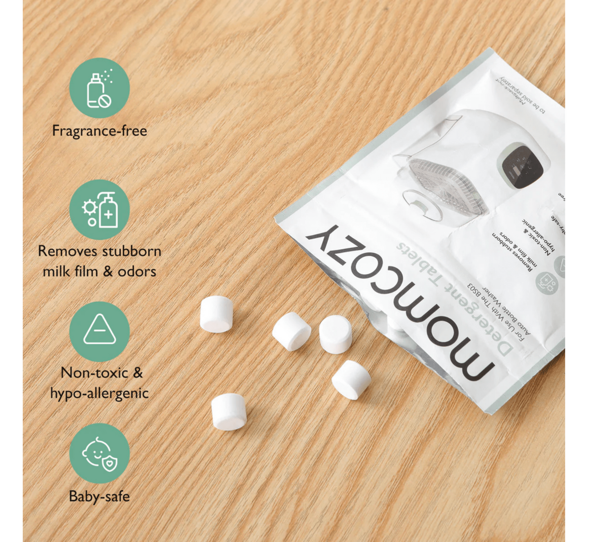 Momcozy – Tableta Larëse për KleanPal Pro (120 Copë)