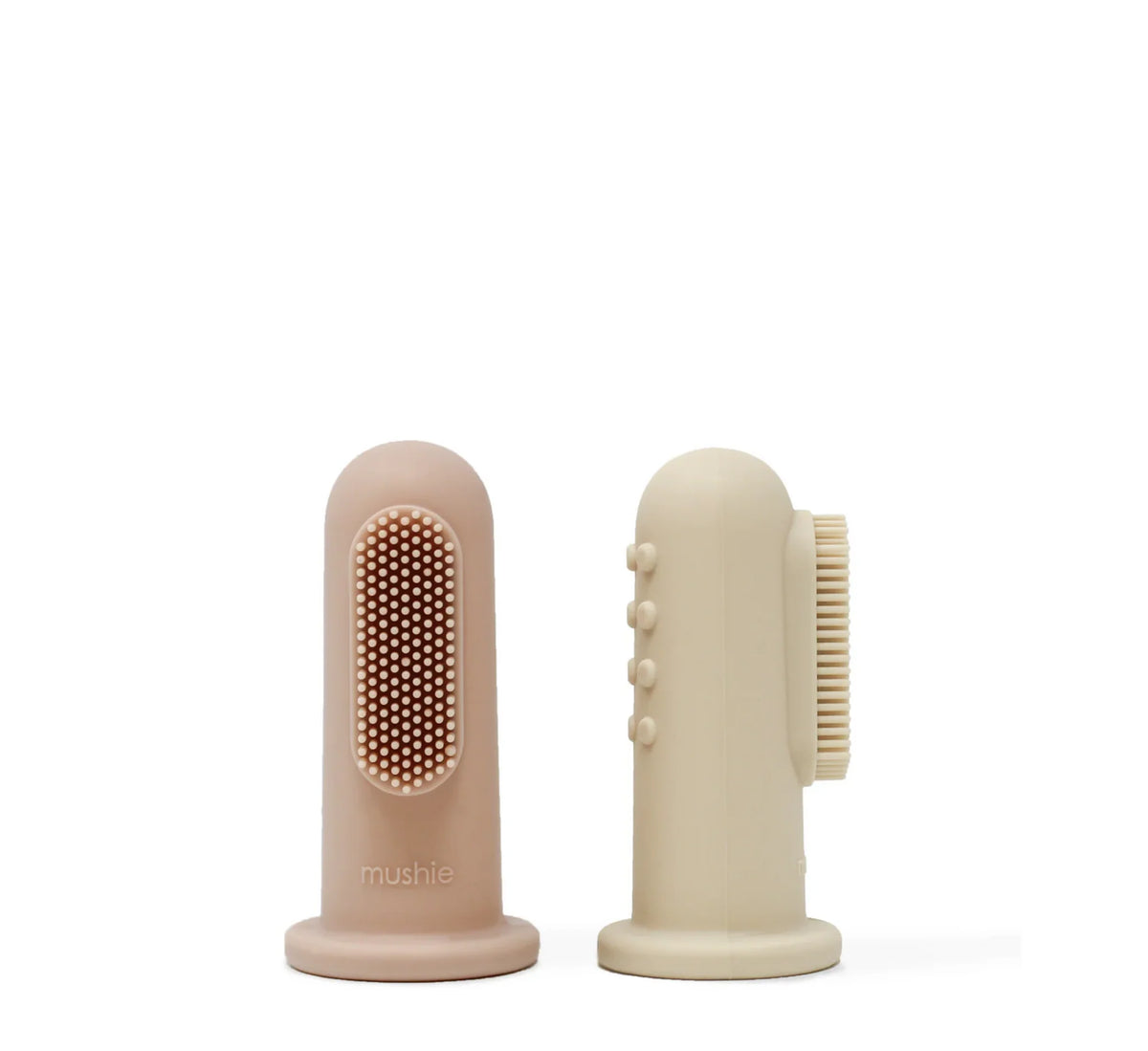 Mushie – Set 2 Furça Dhëmbësh për Gisht për Bebe