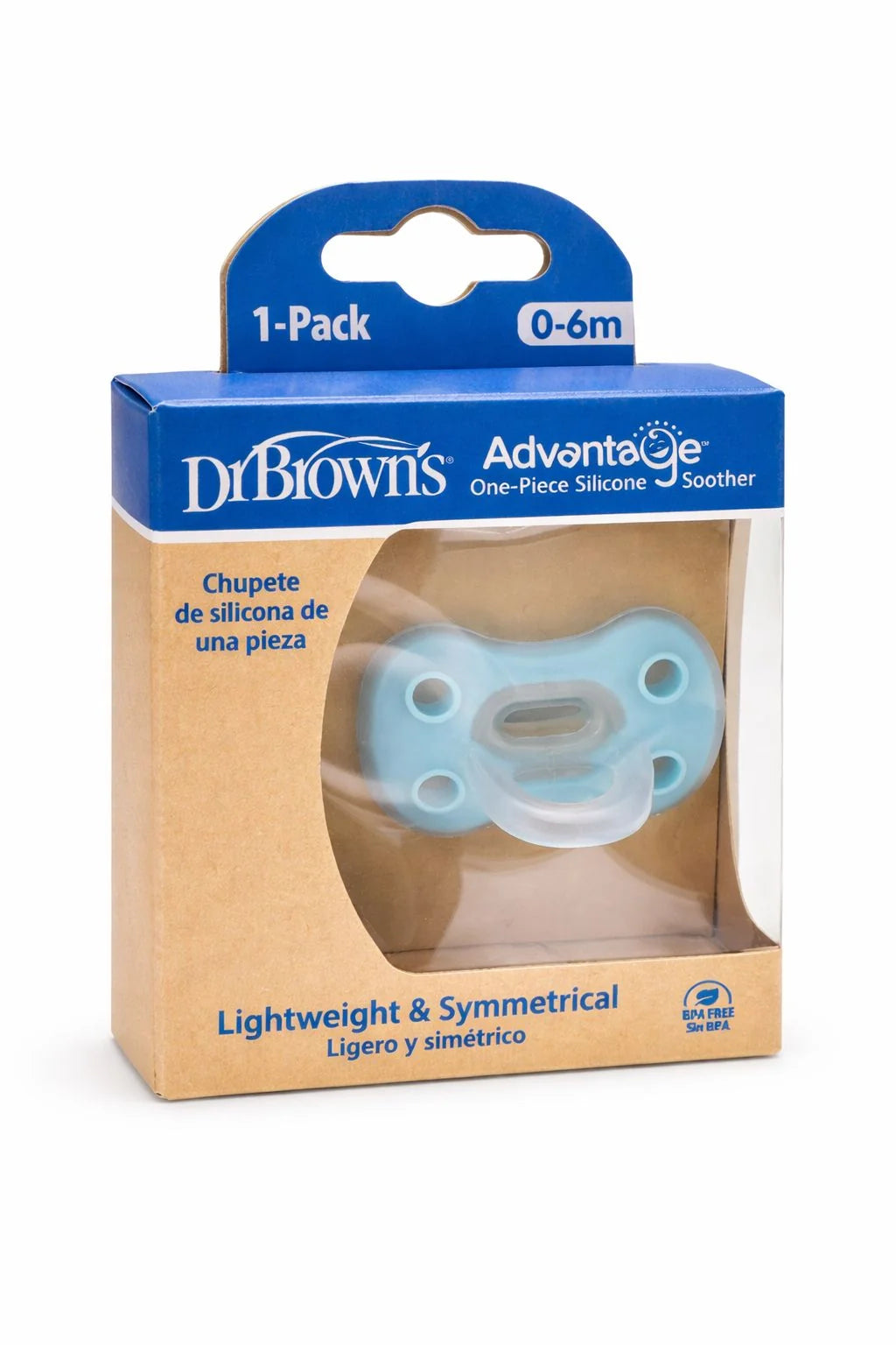 Dr. Brown’s – Cuco Silikoni Advantage, 0–6 muaj