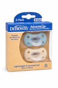 Dr. Brown’s - Advantage One-Piece Silicone Soother 0–6m (paketim me 2 cope)