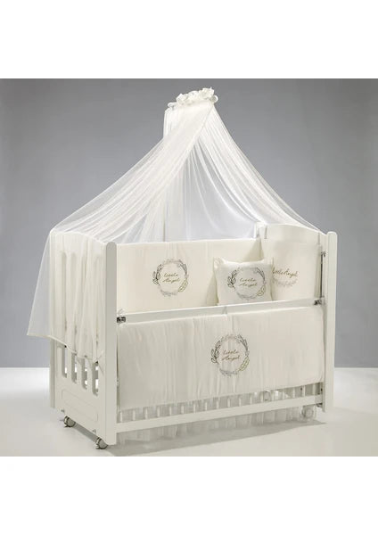 Meltem Kids Mia – Krevat Lëkundës 60×120 cm (I Bardhë / Angel)