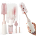 Momcozy – Set Furçash për Pastrimin e Biberonëve me Sistem Push-Press