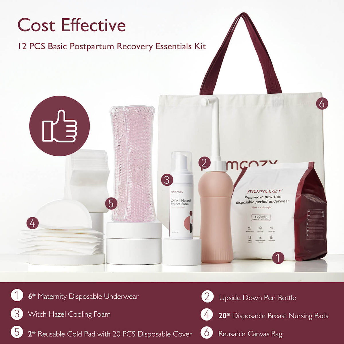 Momcozy – Set Premium për Rikuperimin Pas Lindjes