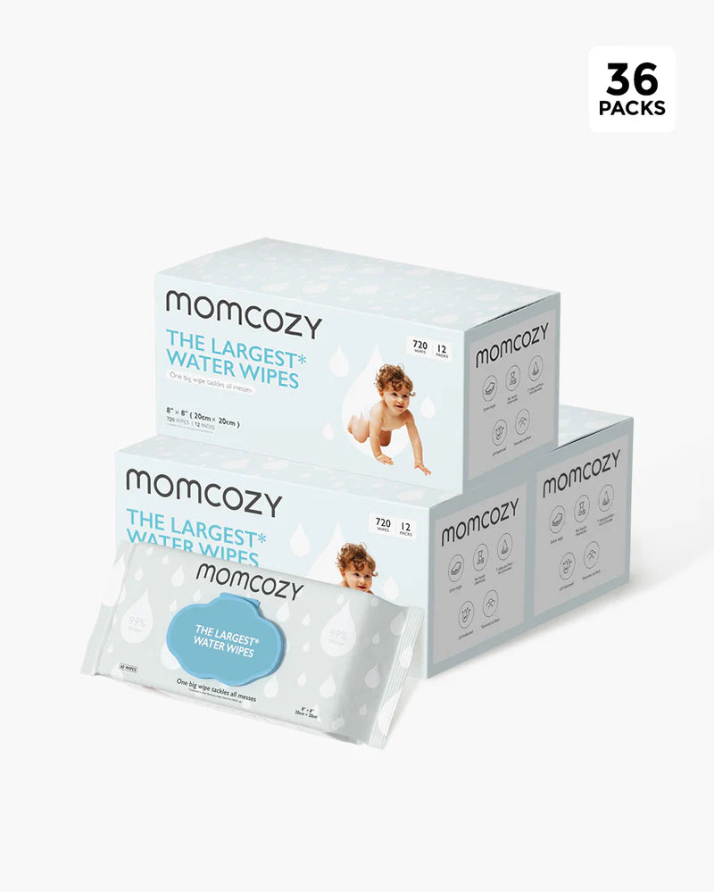 Momcozy – Peceta të Lagura me 99% Ujë, Madhësi Ekstra të Madhe (1 Pako)