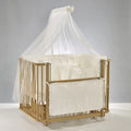 Bambino – Krevat Lëkundës 70×110 cm (Natyral / Krem)