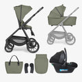 Promo KikkaBoo Modena 2027 Army Green – Karrocë 3në1 + Karrige Makine në
