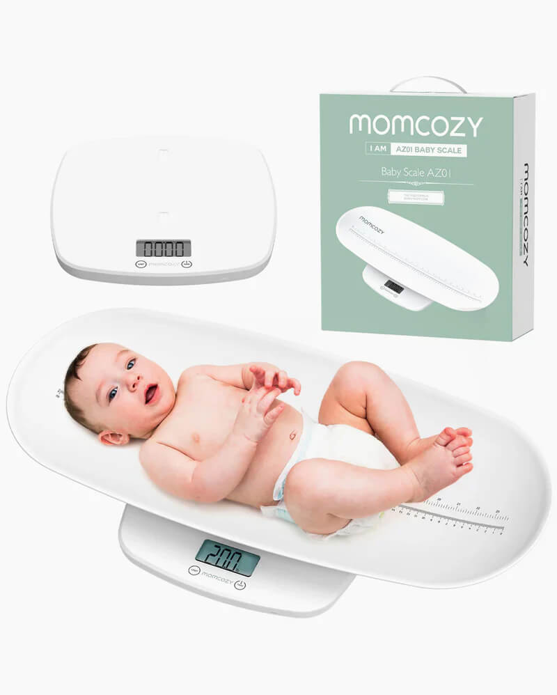Momcozy – Peshore Shumëfunksionale për Bebe me Matje të Peshës dhe Gjatësisë