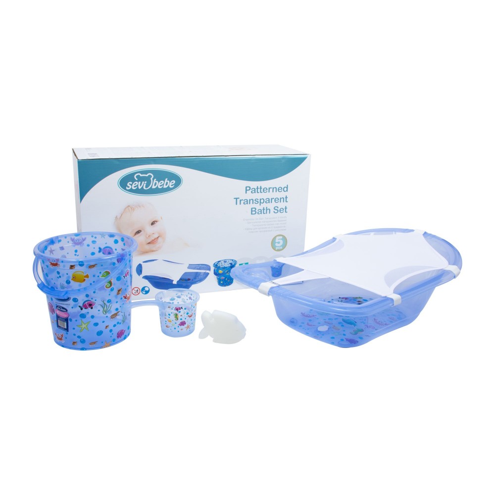 Set Banje Transparent me Motive për Bebe – 5 Pjesë