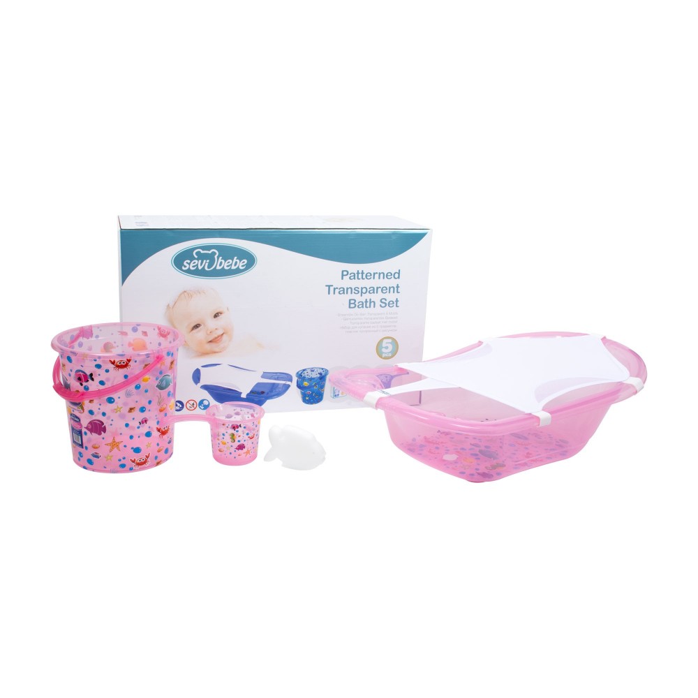 Set Banje Transparent me Motive për Bebe – 5 Pjesë