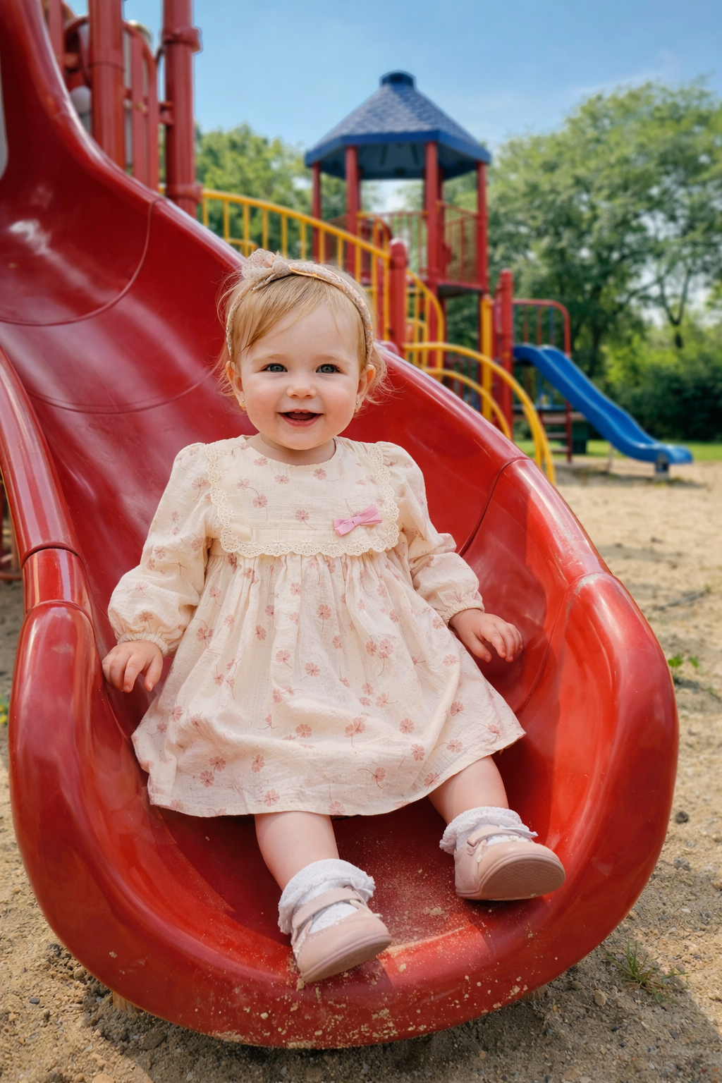 Fustan pranveror me lule